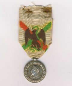 Image de Médaille du Mexique 1862-1863 – Graveur E.F. – Réd. : 26 mm