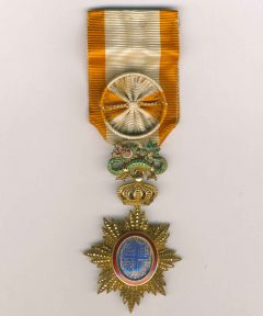 Image de Ordre du Dragon d’Annam Type I – 1896 – Militaire Officier – 3/4 de taille