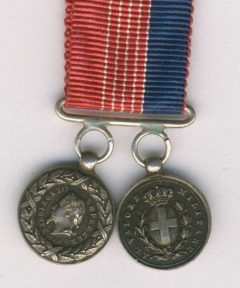 Image de Médaille d’Italie 1859 et Al Valor Militare Red