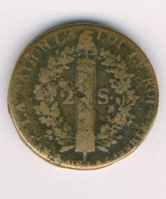 Image de Monnaie 2 sols Louis XVI – 1791
