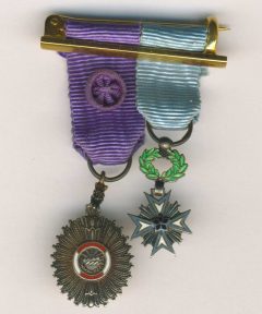 Image de Médaille Coloniale Etoile Noir du Benin Red + Autre
