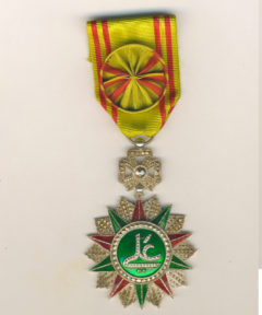 Image de Tunisie : Médaille Officier, Ordre du Nicham Ifthikar – Ali Pacha Bey 1882-1902