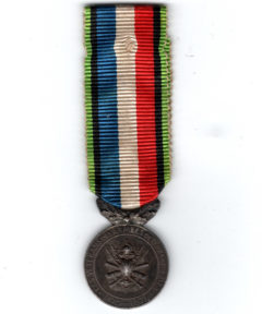 Image de Médailles des Vétérans des armées de Terre & Mer. Tête G – Bronze (Red)