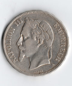 Image de Pièce de 5 Francs Argent 1870 – Napoléon III