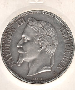 Image de Pièce de 5 Francs Argent 1870 – Napoléon III