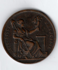 Image de Médaille du Comité Provisoire de Lyon – Septembre 1870